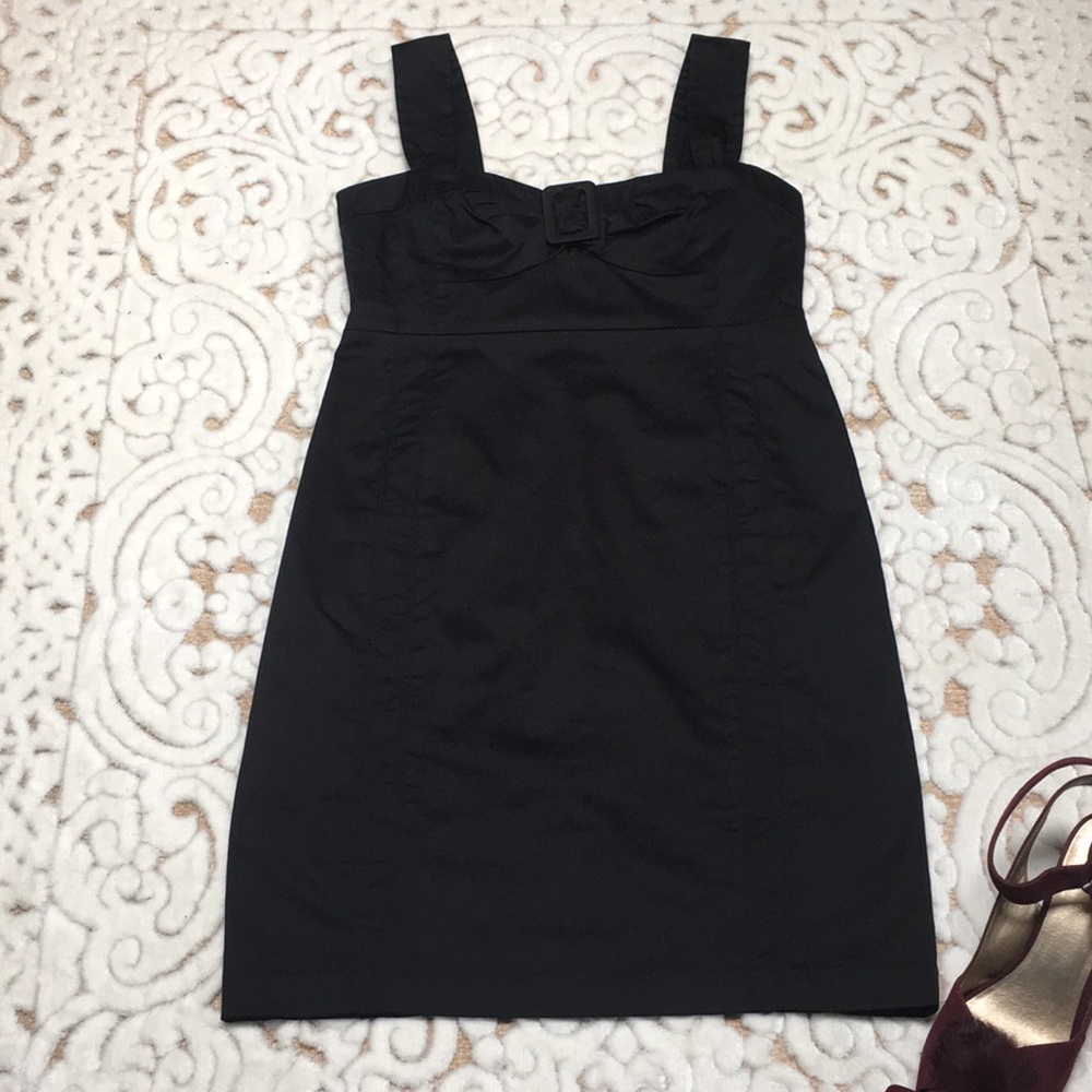Versatile 3/4 Length Black Dress